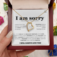 I am sorry - Forever Love Necklace - Apology Gift Set - SLDDL0128 - Sunshine Letters Co