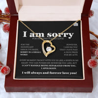I am sorry - Forever Love Necklace - Gift Set - SLDDL0116 - Sunshine Letters Co