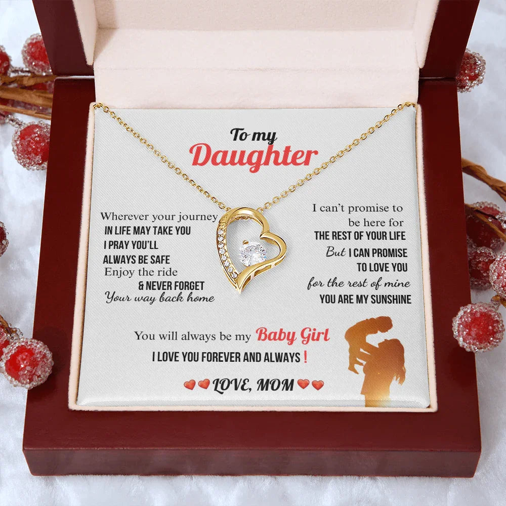 A Letter To My Daughter - Forever Love Necklace - Gift Set - SLDDL0134