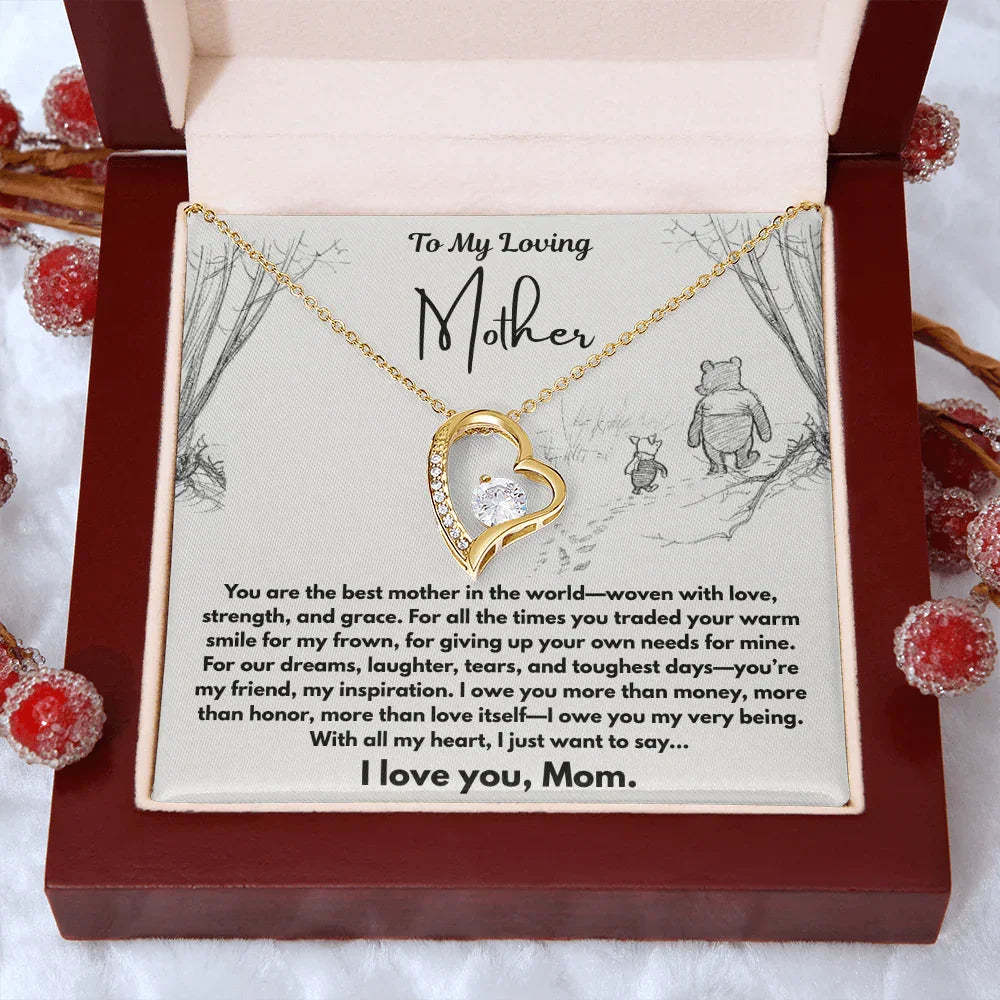 To My Loving Mother - Forever Love Necklace - Gift Set - SLDDL0102 - Sunshine Letters Co