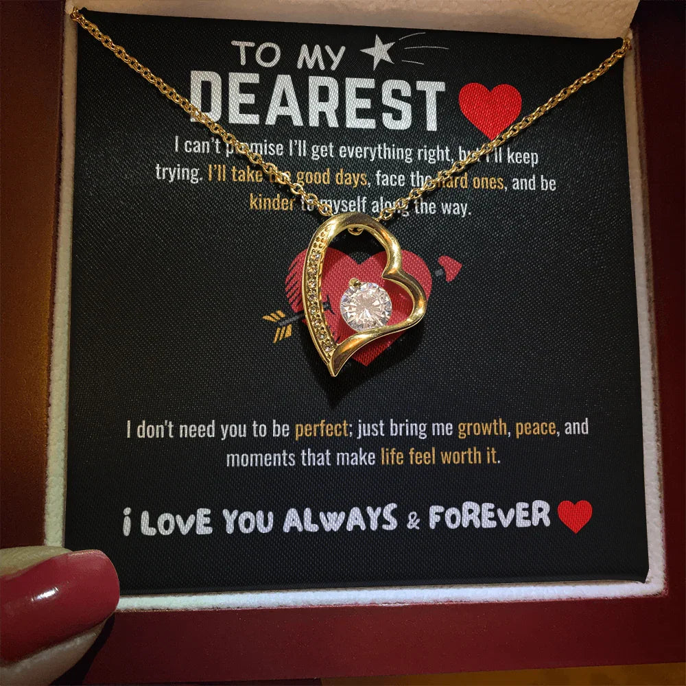 To My Dearest - Forever Love Necklace - Gift Set - SLDDL0064 - Sunshine Letters Co