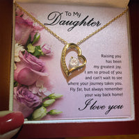 To My Daughter - Forever Love Necklace - Gift Set - SLDDL0076 - Sunshine Letters Co