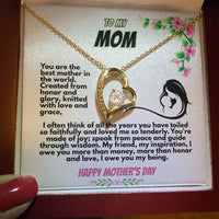 To My MOM - Forever Love Necklace - Gift Set - SLPMAE0008 - Sunshine Letters Co