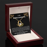 To My Bonus Daughter - Forever Love Necklace - Gift Set - SLDDL0022 - Sunshine Letters Co
