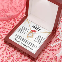 To My Wife - I Love You Always & Forever - Forever Love Necklace - Gift Set - SLDDL0062 - Sunshine Letters Co