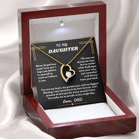 To My Daughter - Forever Love Necklace - Gift Set - SLDDL0096 - Sunshine Letters Co