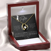 To My Daughter - Forever Love Necklace - Gift Set - SLDDL0057 - Sunshine Letters Co