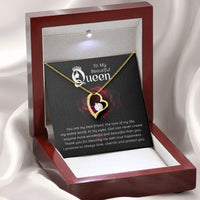 To My Beautiful Queen - Forever Love Necklace - Magnificent Gift Set - SLDDL0075 - Sunshine Letters Co