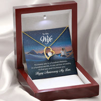 To My Wife - Forever Love Necklace - Anniversary Gift Set - SLDDL0070 - Sunshine Letters Co