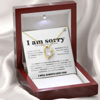 I am sorry - Forever Love Necklace - Apology Gift Set - SLDDL0128 - Sunshine Letters Co
