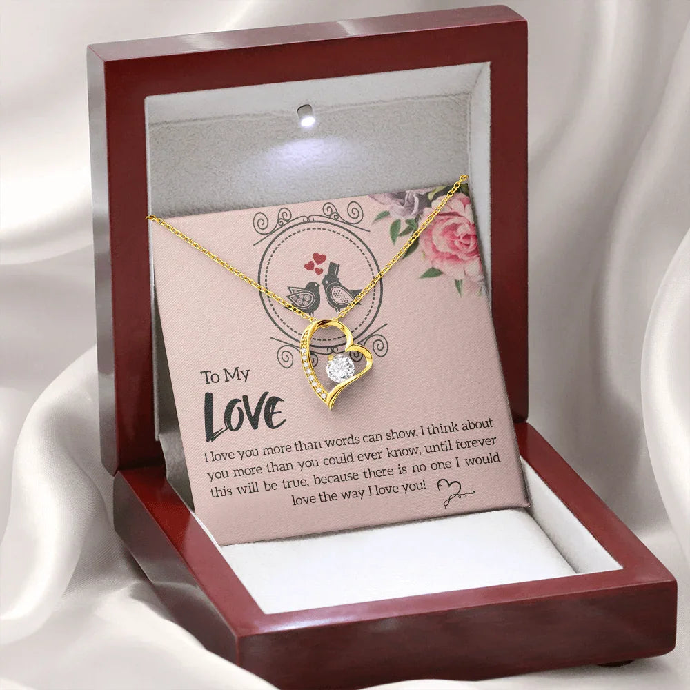 To My Love - Forever Love Necklace - Gift Set - SLDDL0077 - Sunshine Letters Co