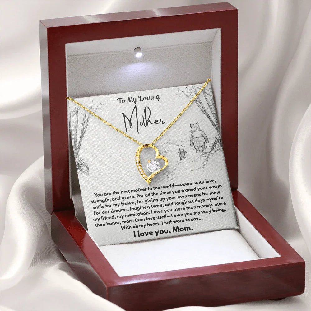 To My Loving Mother - Forever Love Necklace - Gift Set - SLDDL0102 - Sunshine Letters Co