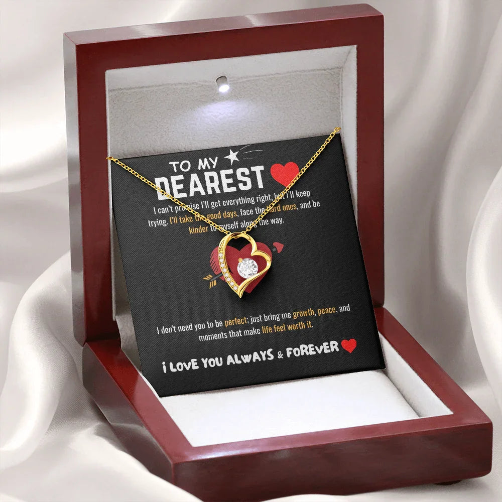 To My Dearest - Forever Love Necklace - Gift Set - SLDDL0064 - Sunshine Letters Co
