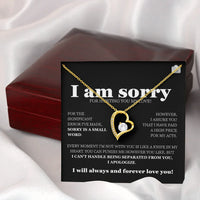 I am sorry - Forever Love Necklace - Gift Set - SLDDL0116 - Sunshine Letters Co