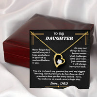 To My Daughter - Forever Love Necklace - Gift Set - SLDDL0096 - Sunshine Letters Co