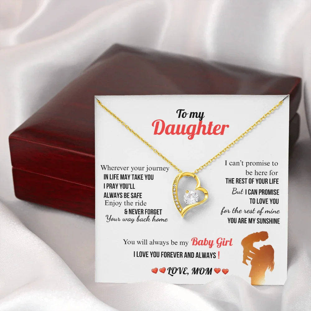 A Letter To My Daughter - Forever Love Necklace - Gift Set - SLDDL0134
