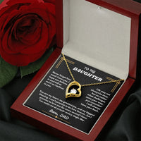 To My Daughter - Forever Love Necklace - Gift Set - SLDDL0096 - Sunshine Letters Co