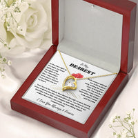 To My Dearest - Forever Love Necklace - Valentine's Day Gift Set - SLDDL0067 - Sunshine Letters Co
