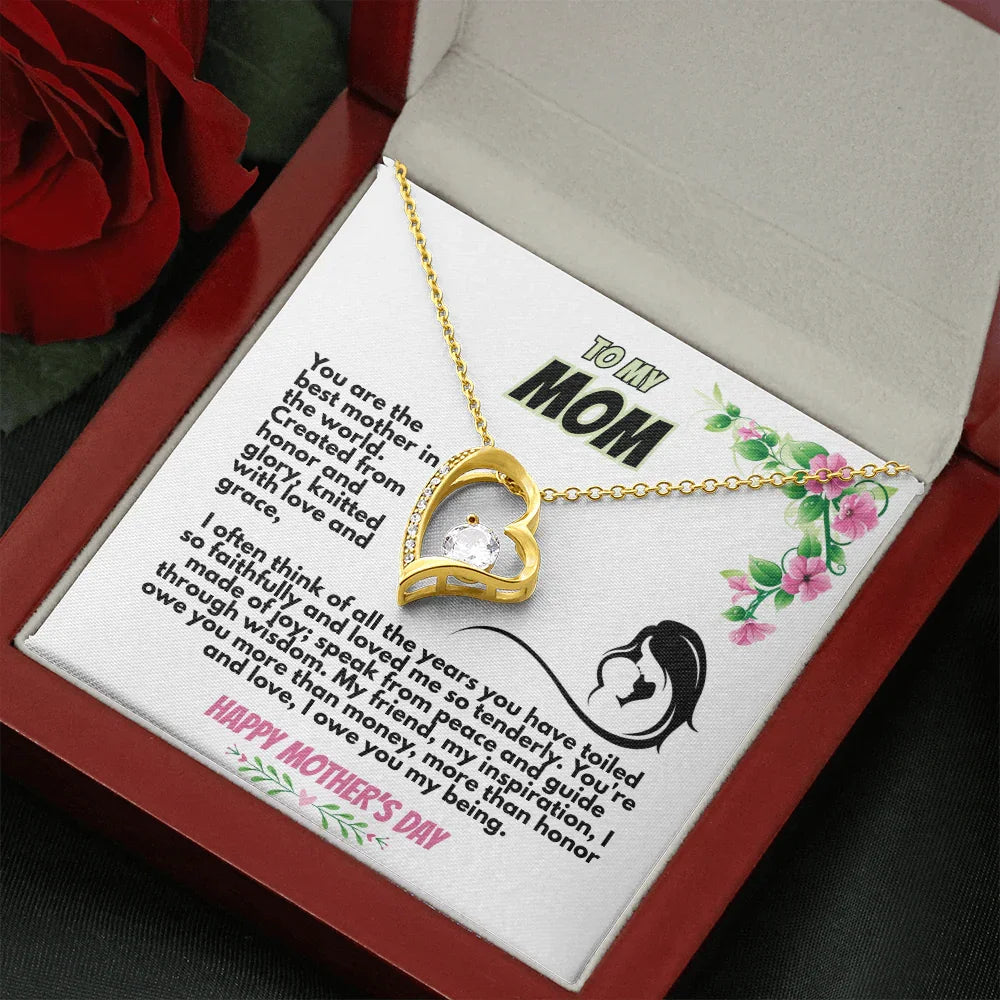 To My MOM - Forever Love Necklace - Gift Set - SLPMAE0008 - Sunshine Letters Co