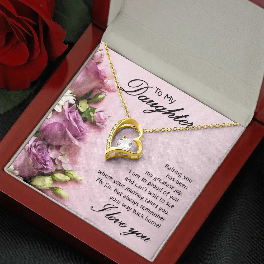 To My Daughter - Forever Love Necklace - Gift Set - SLDDL0076 - Sunshine Letters Co