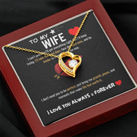 To My Wife - Forever Love Necklace - Gift Set - SLDDL0065 - Sunshine Letters Co