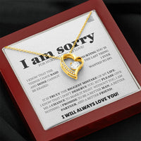 I am sorry - Forever Love Necklace - Apology Gift Set - SLDDL0128 - Sunshine Letters Co