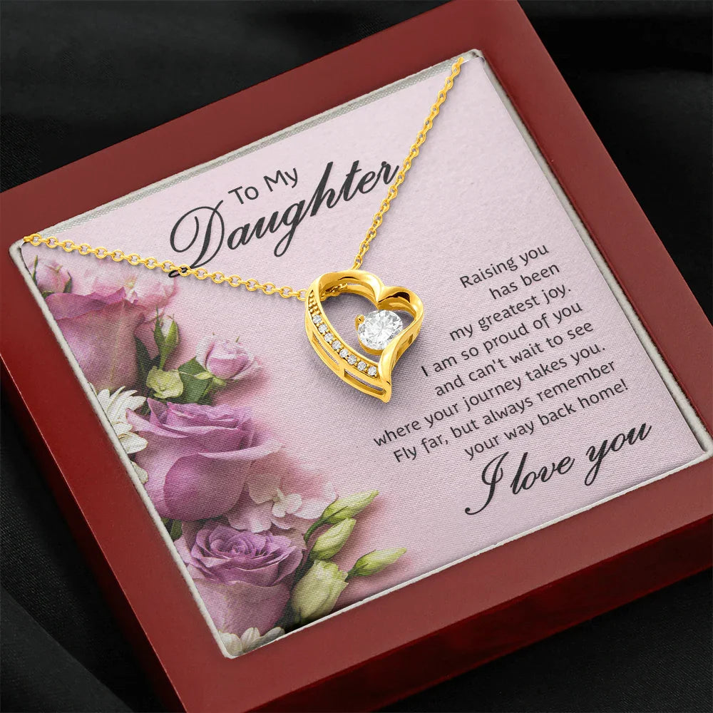 To My Daughter - Forever Love Necklace - Gift Set - SLDDL0076 - Sunshine Letters Co