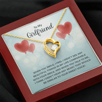 To My Girlfriend - Forever Love Necklace - Magnificent Gift Set - SLDDL0071 - Sunshine Letters Co