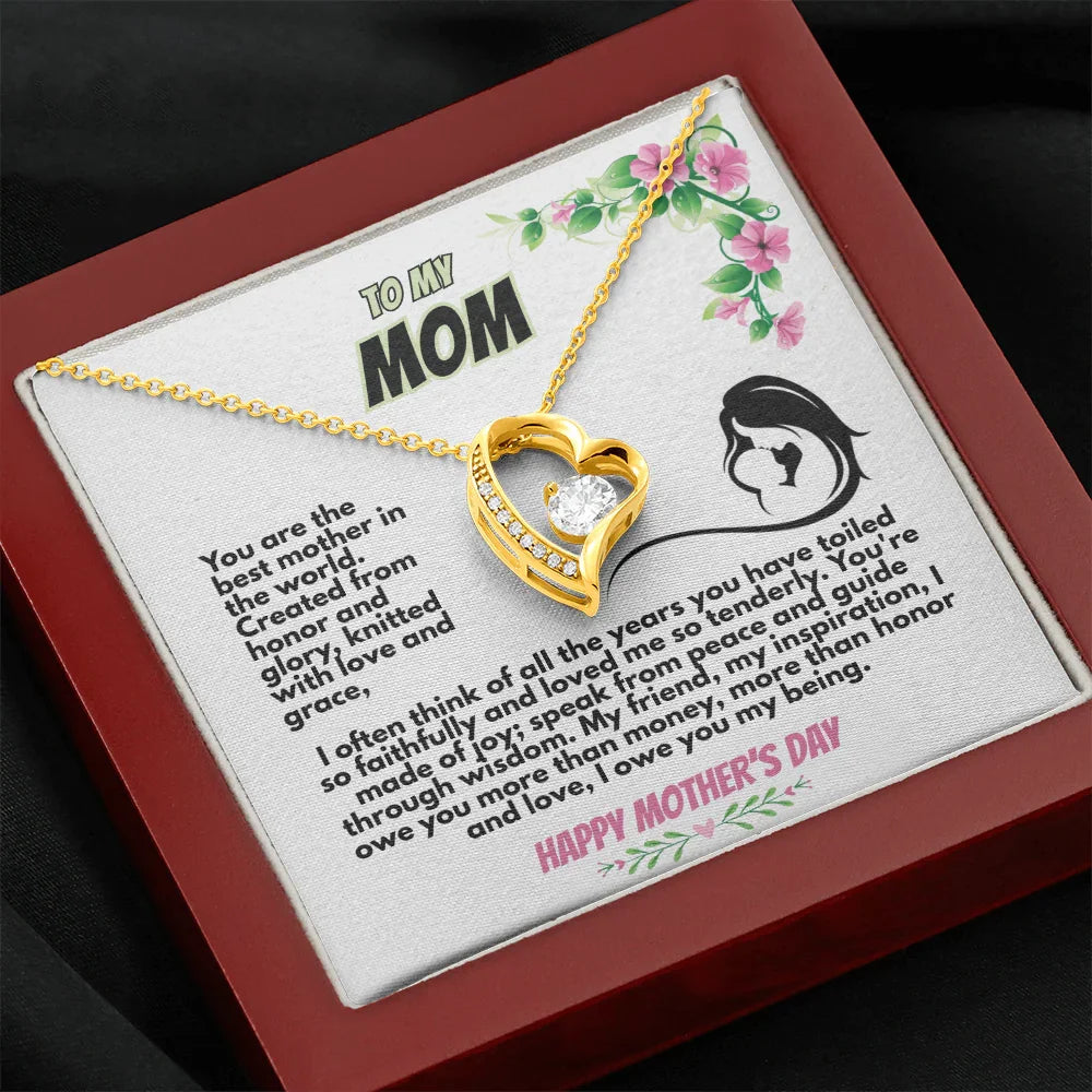 To My MOM - Forever Love Necklace - Gift Set - SLPMAE0008 - Sunshine Letters Co