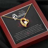 To My Beautiful Queen - Forever Love Necklace - Magnificent Gift Set - SLDDL0075 - Sunshine Letters Co