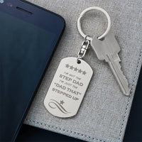 To My Stepdad - Love Tag Keychain - SLDDL0043 - Sunshine Letters Co
