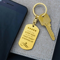 To My Stepdad - Love Tag Keychain - SLDDL0043 - Sunshine Letters Co