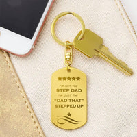 To My Stepdad - Love Tag Keychain - SLDDL0043 - Sunshine Letters Co
