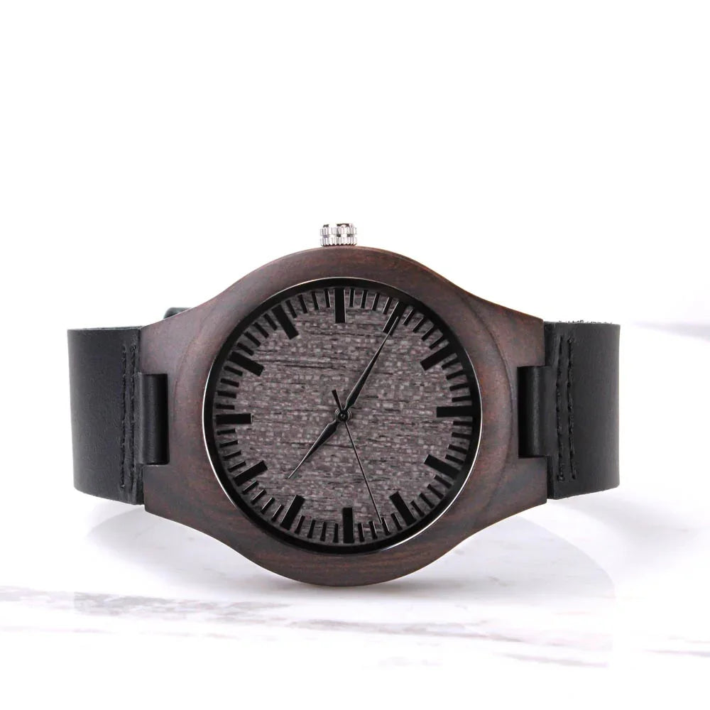 To My Son - Engraved Wooden Watch Gift Set - SLDDL0031 - Sunshine Letters Co