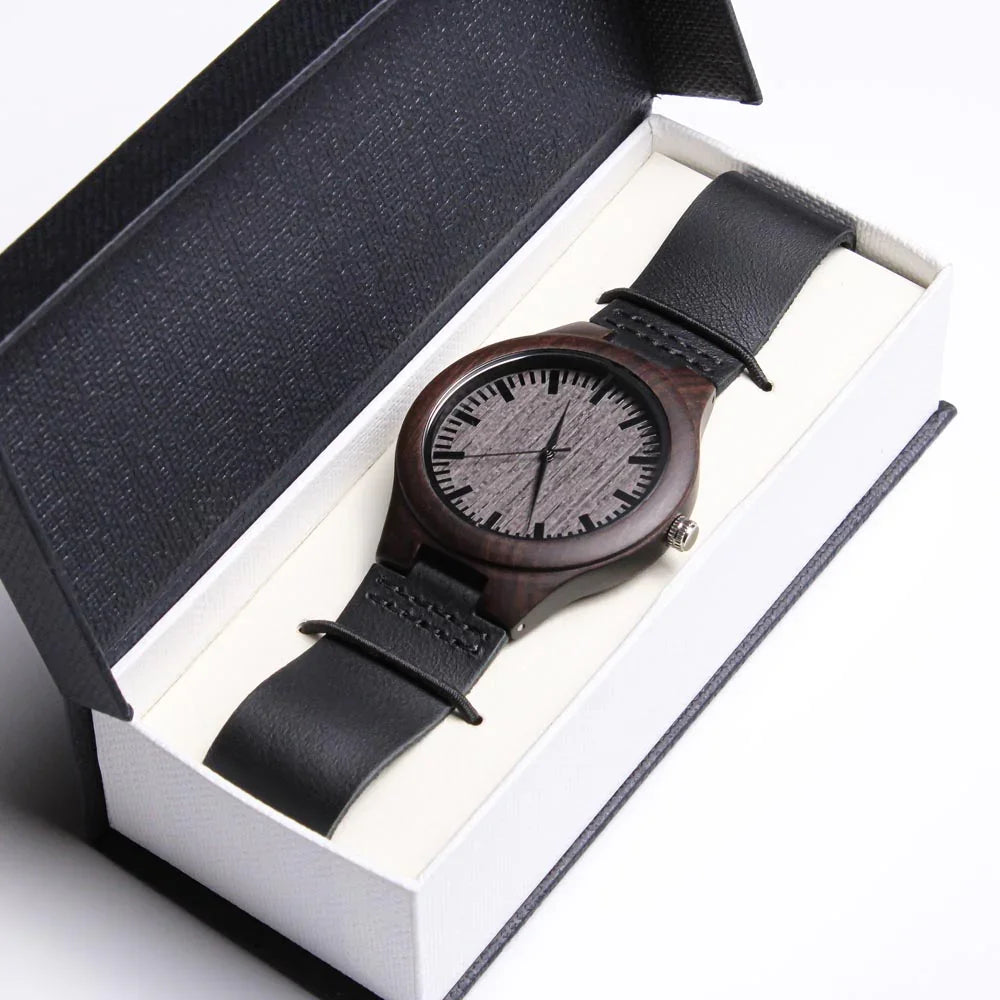 To My Son - Engraved Wooden Watch Gift Set - SLDDL0031 - Sunshine Letters Co