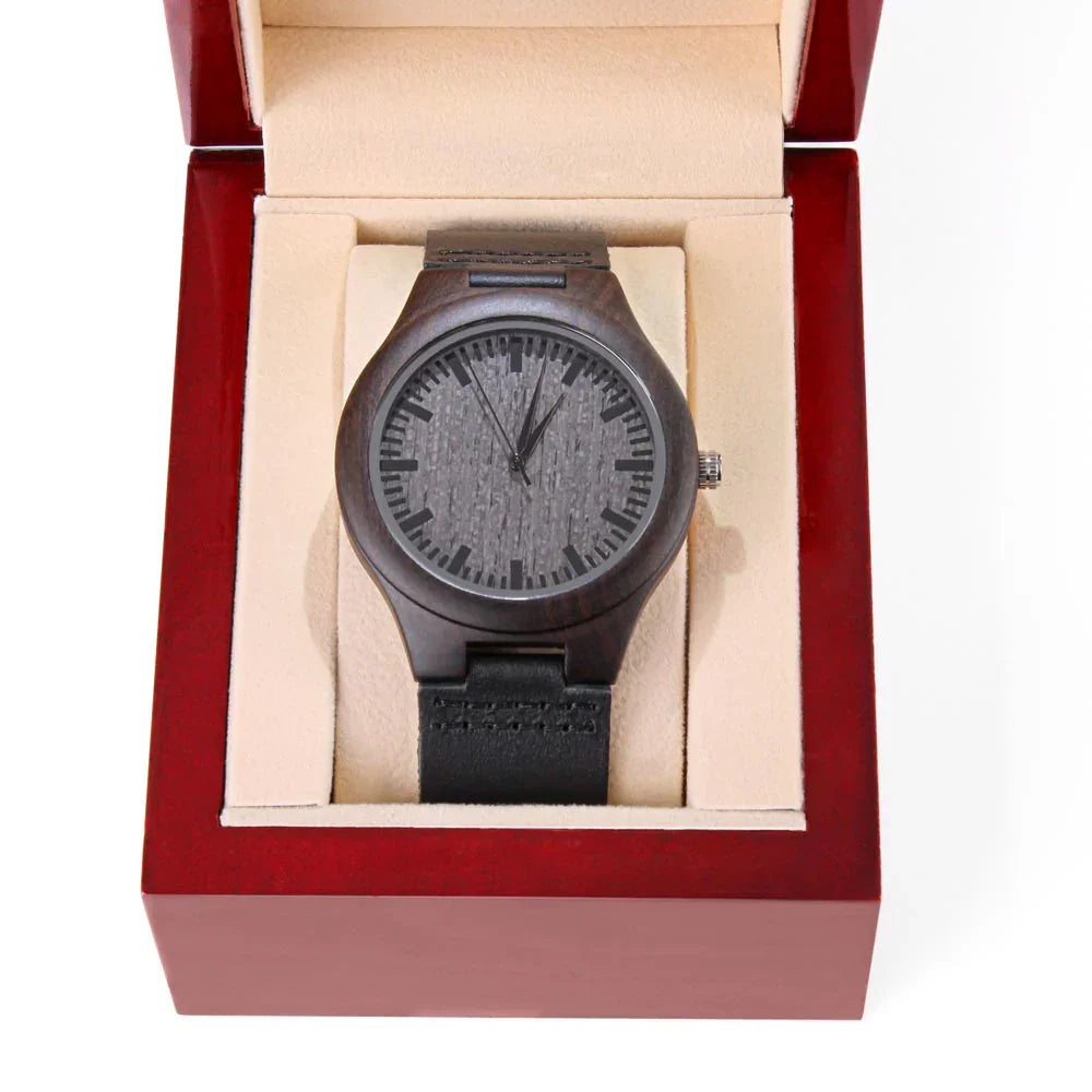 To My Son - Engraved Wooden Watch Gift Set - SLDDL0031 - Sunshine Letters Co