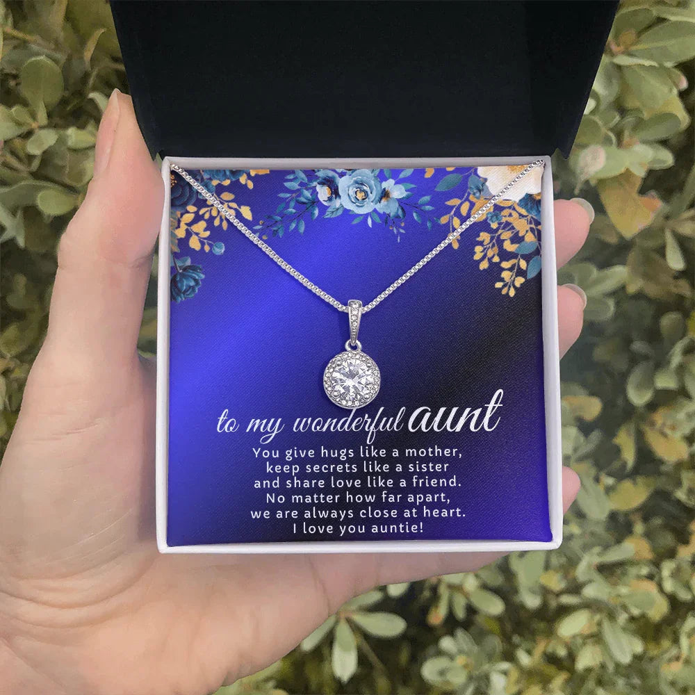 To My Wonderful Aunt - Eternal Hope Necklace - Gift Set- SLDDL0122 - Sunshine Letters Co