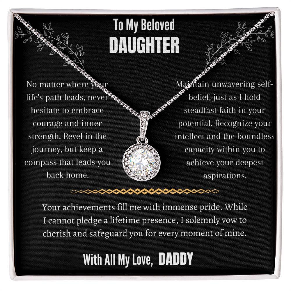 To My Beloved Daughter - Eternal Hope Necklace Gift Set - SLDDL0008 - Sunshine Letters Co