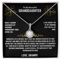 To My Beautiful Granddaughter - Eternal Hope Necklace - Gift Set - SLDDL0014 - Sunshine Letters Co