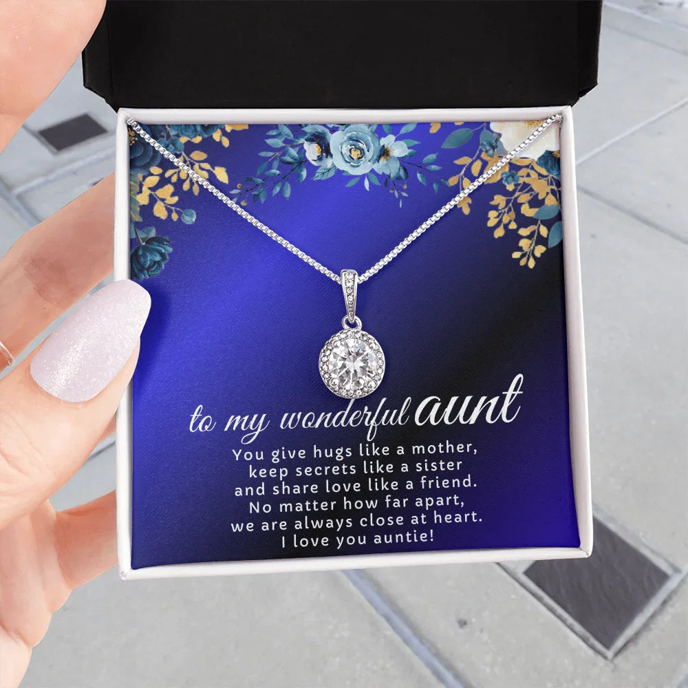 To My Wonderful Aunt - Eternal Hope Necklace - Gift Set- SLDDL0122 - Sunshine Letters Co