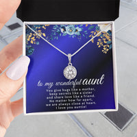 To My Wonderful Aunt - Eternal Hope Necklace - Gift Set- SLDDL0122 - Sunshine Letters Co
