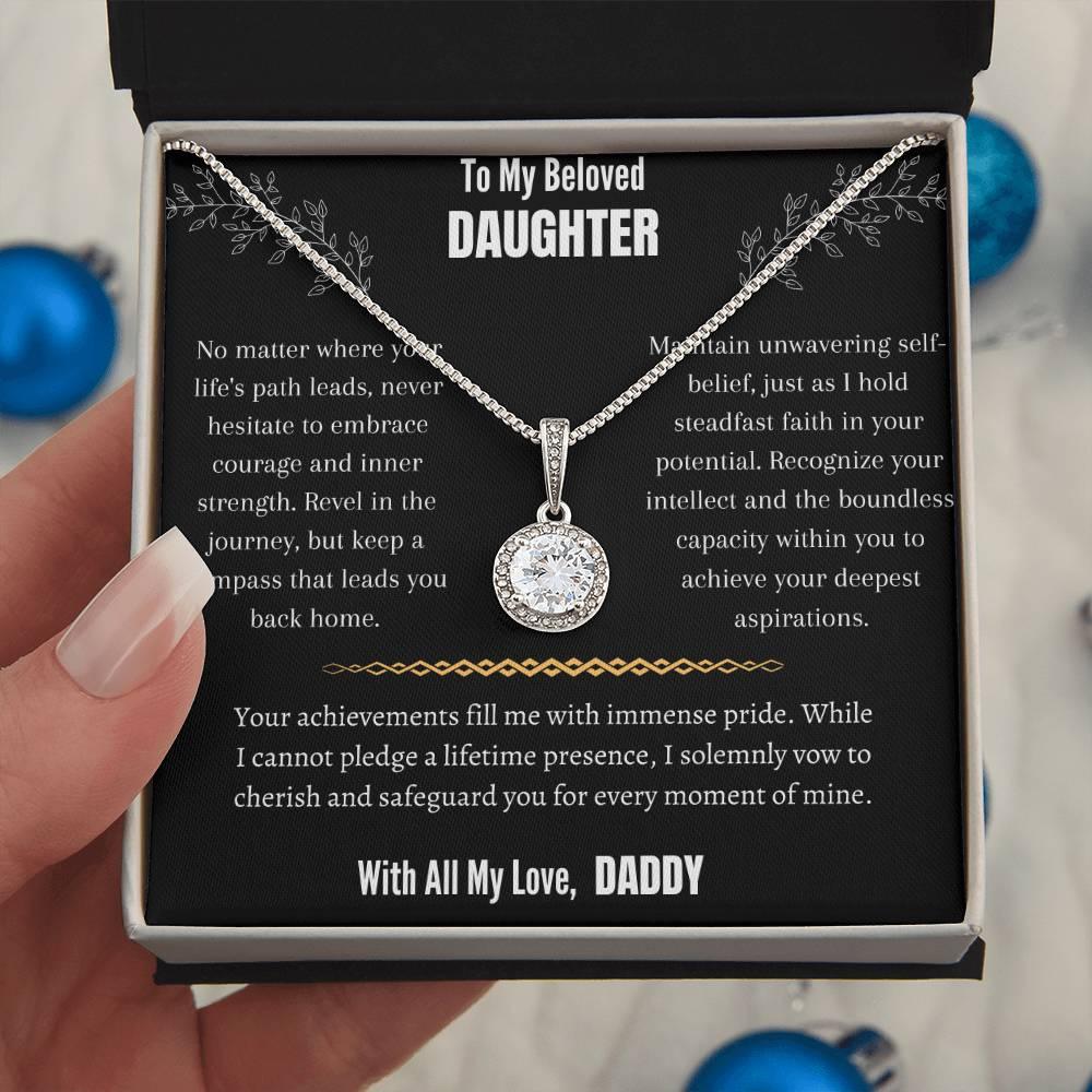 To My Beloved Daughter - Eternal Hope Necklace Gift Set - SLDDL0008 - Sunshine Letters Co