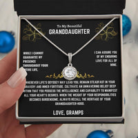 To My Beautiful Granddaughter - Eternal Hope Necklace - Gift Set - SLDDL0014 - Sunshine Letters Co