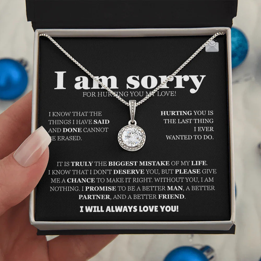 I am sorry - Eternal Hope Necklace - Apology Gift Set - SLDDL0127 - Sunshine Letters Co