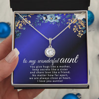 To My Wonderful Aunt - Eternal Hope Necklace - Gift Set- SLDDL0122 - Sunshine Letters Co