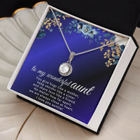 To My Wonderful Aunt - Eternal Hope Necklace - Gift Set- SLDDL0122 - Sunshine Letters Co