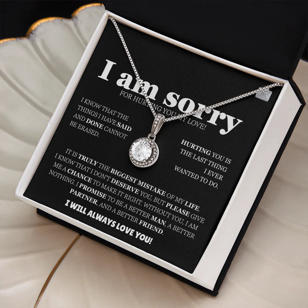 I am sorry - Eternal Hope Necklace - Apology Gift Set - SLDDL0127 - Sunshine Letters Co