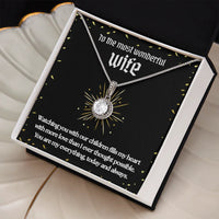 To The Most Wonderful Wife - Eternal Hope Necklace - Gift Set- SLPMAE0005 - Sunshine Letters Co