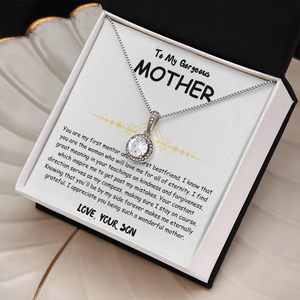 To My Gorgeous Mother - Eternal Hope Necklace - Mother's Day Gift Set - SLDDL0028 - Sunshine Letters Co