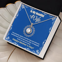 To My Beautiful Wife - Eternal Hope Necklace - Gift Set- SLPMAE0006 - Sunshine Letters Co
